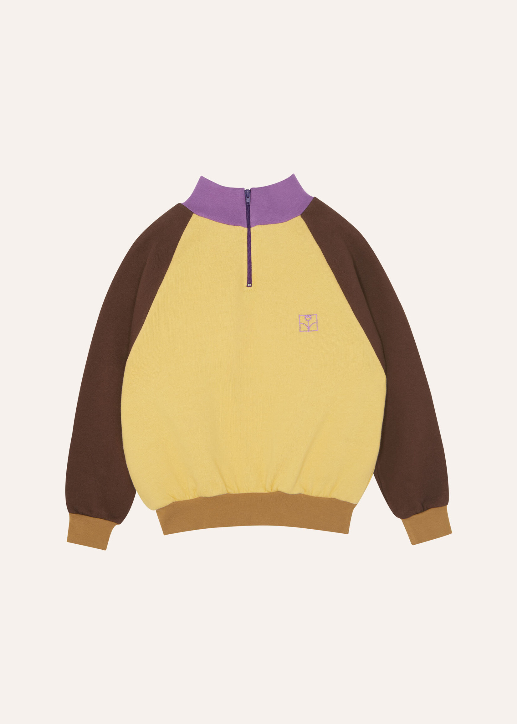 The campamento Color block oversized kids sweater | Yellow - The Campamento