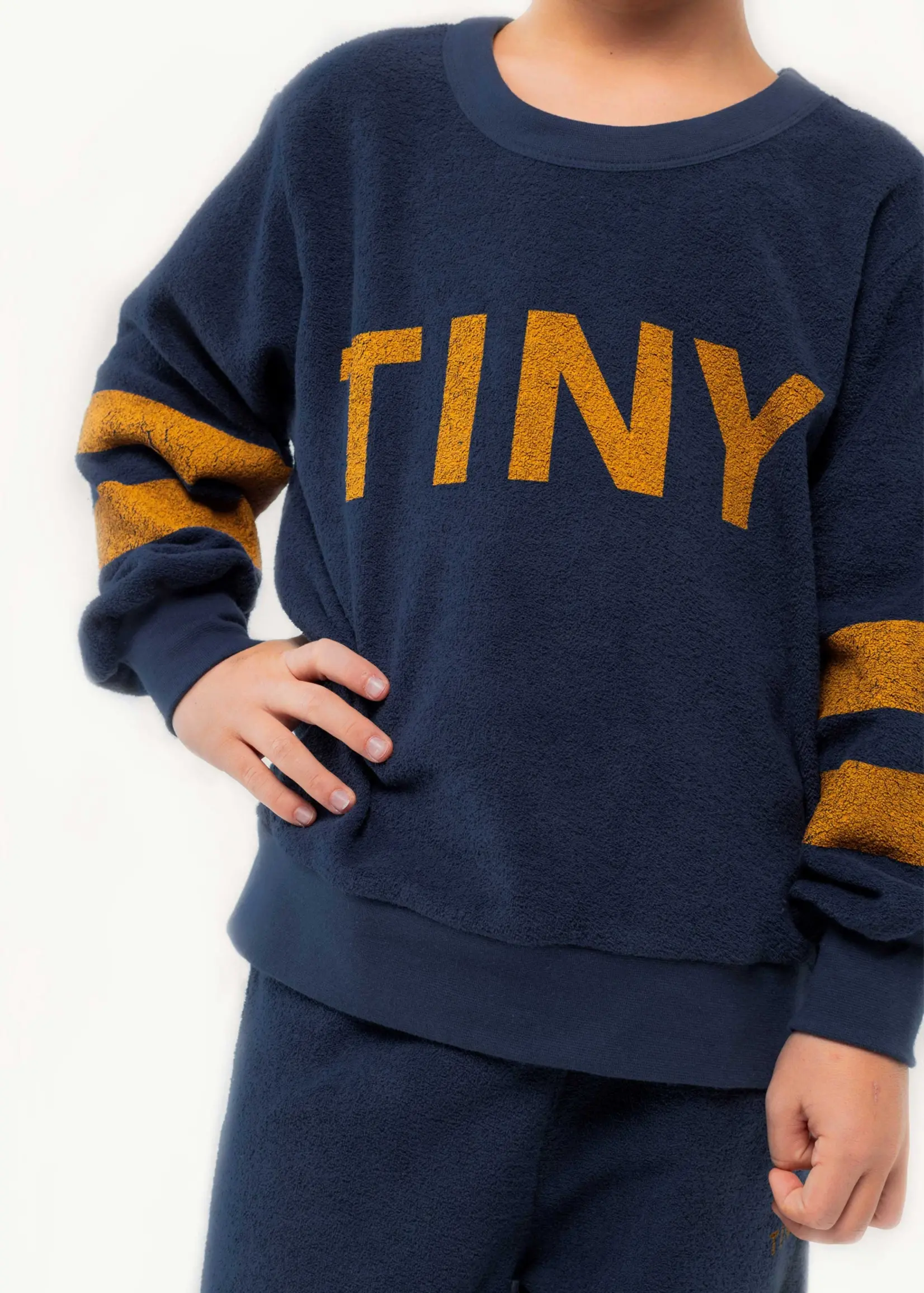 Tiny Cottons Stripes sweatshirt | Navy - Tiny Cottons