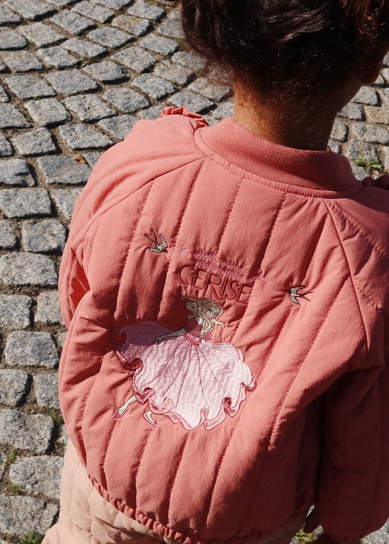 Konges Slojd Juno frill bomber jacket | Canyon rose - Konges Slojd