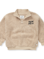 Sproet en Sprout Teddy anorak sweatshirt Ivory - Sproet en Sprout