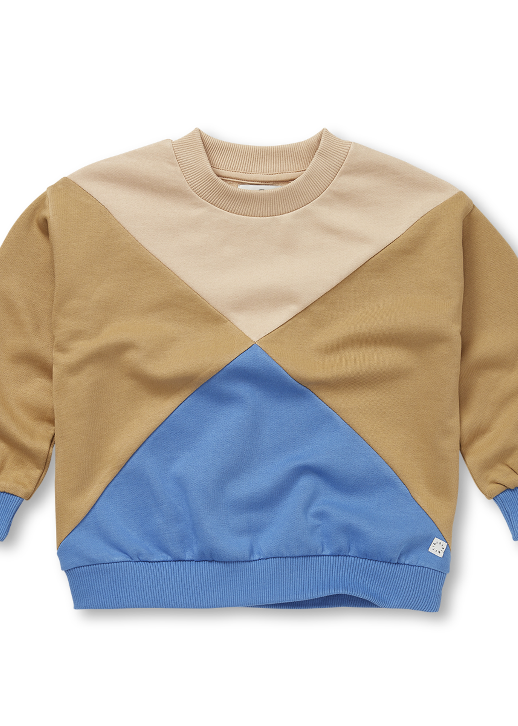 Sproet en Sprout Sweatshirt colour block boys Mustard - Sproet en Sprout