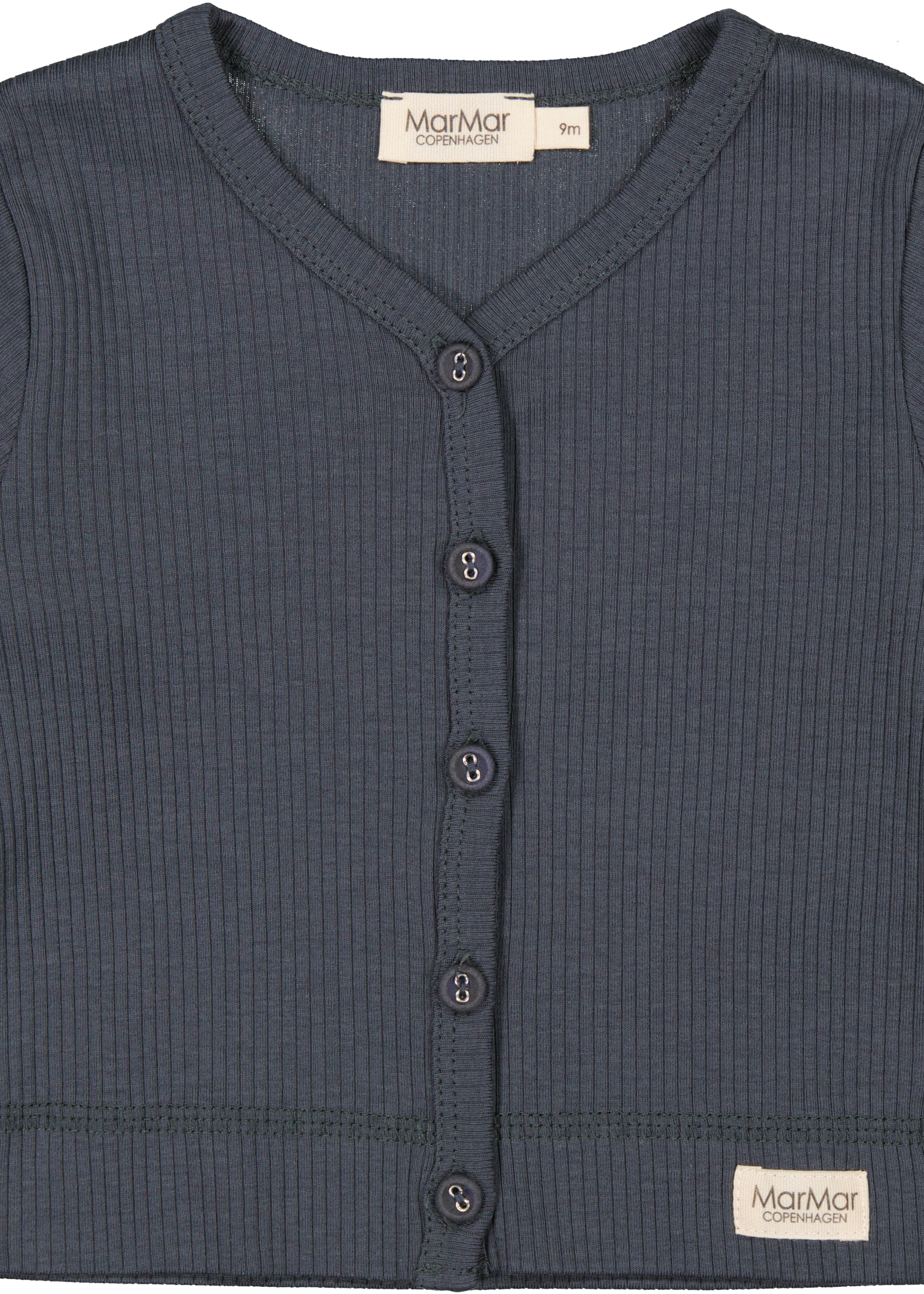 Marmar Copenhagen Cardigan LS Blue - Marmar