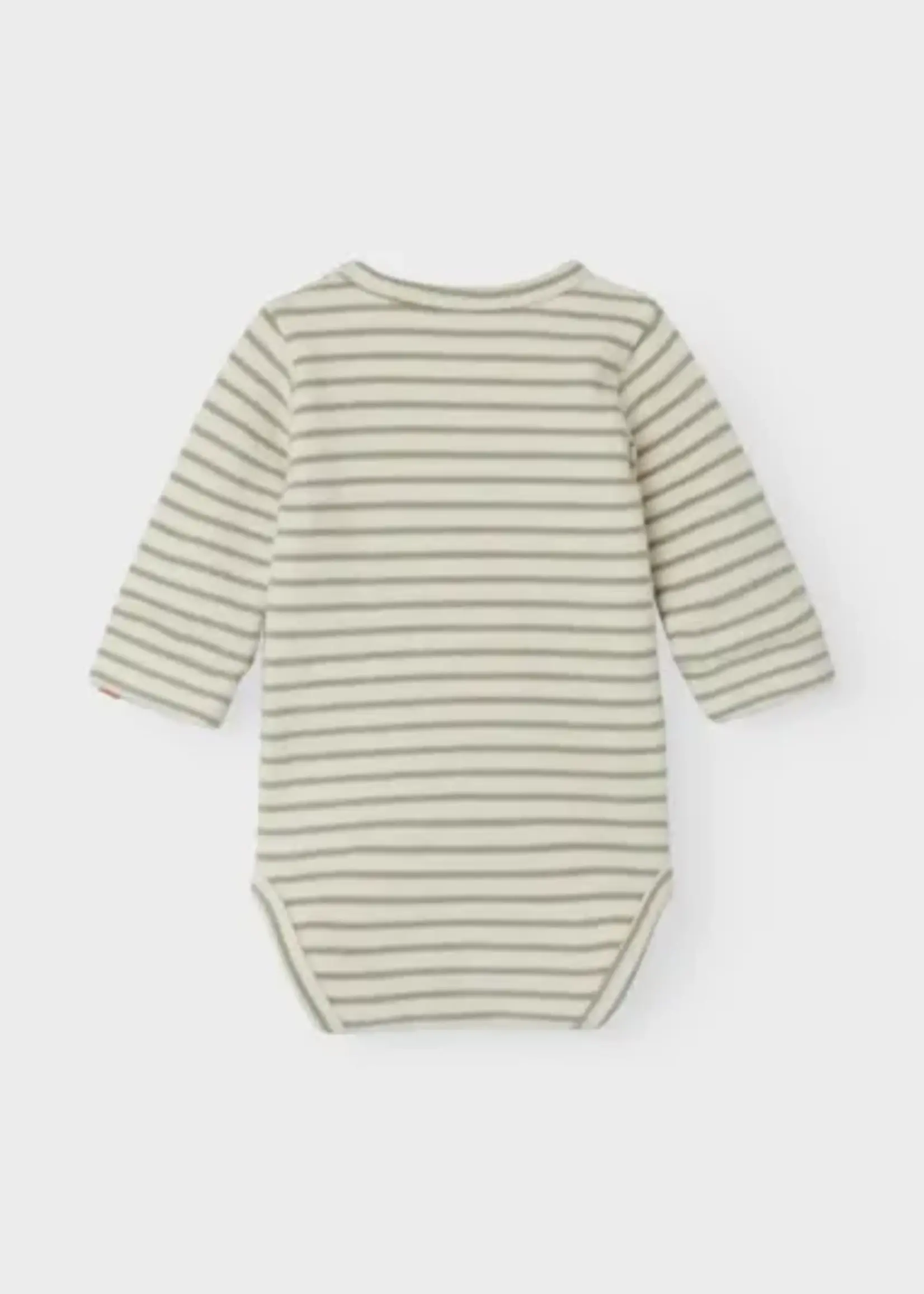 Lil Atelier Thoro ls slim body stripe | Birch stripes - Lil Atelier