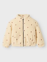 Lil Atelier Nalo sherpa loose jacket | Sandshell - Lil Atelier