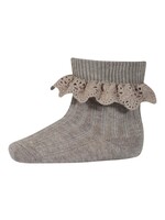 Mp Denmark Lea socks lace Light brown melange - Mp Denmark