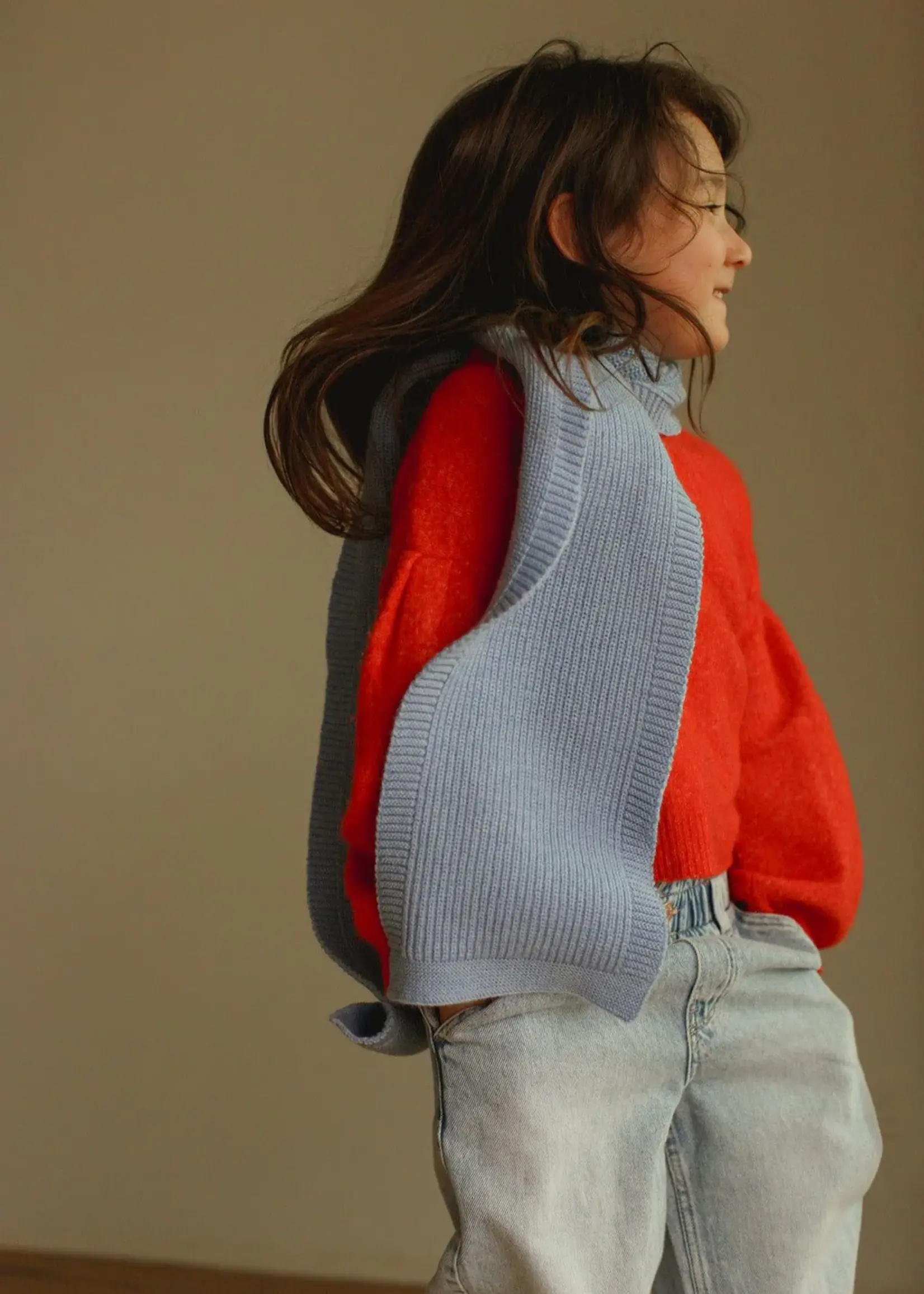 HVID Scarf Gustave Light Blue - Hvid