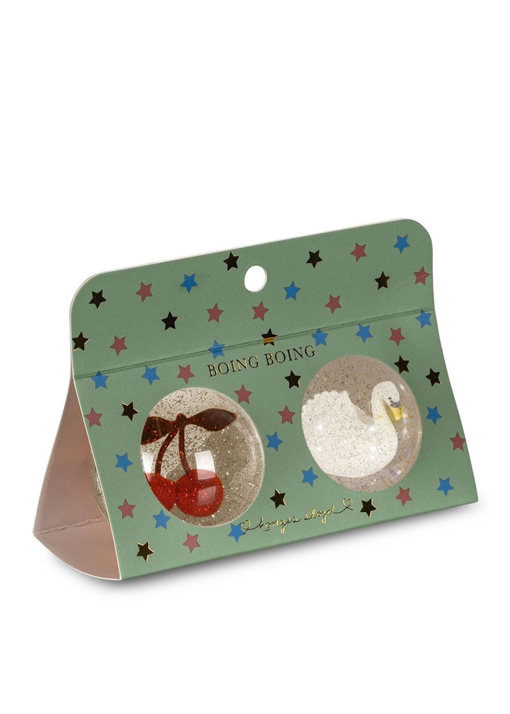 Konges Slojd Bouncing ball sets | Cherry/Swan - Konges Slojd