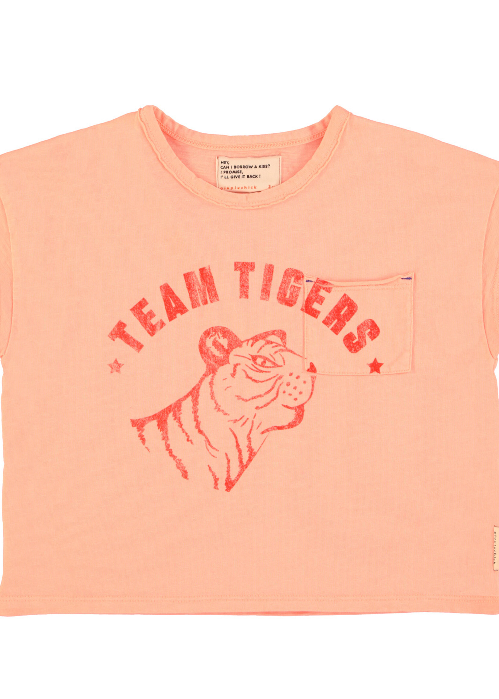 Piupiuchick t'shirt | pink w/ tiger print - Piupiuchick