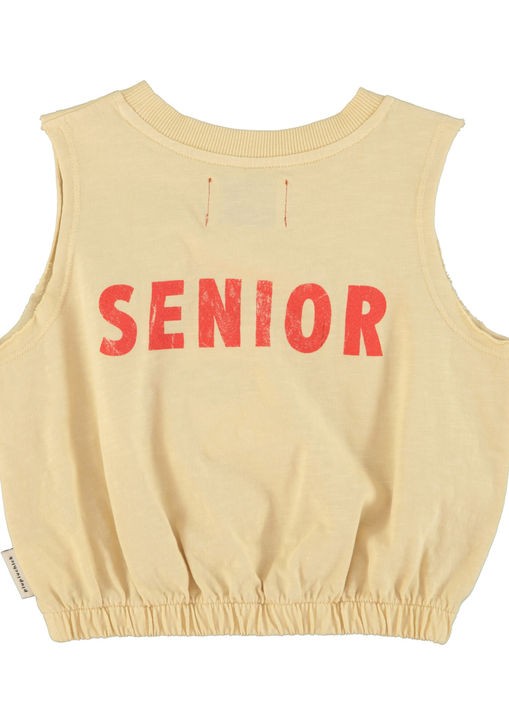 Piupiuchick Sleeveless top | sand w/ cherry print 140  - Piupiuchick