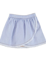 Piupiuchick Short skirt | light blue soft denim - Piupiuchick