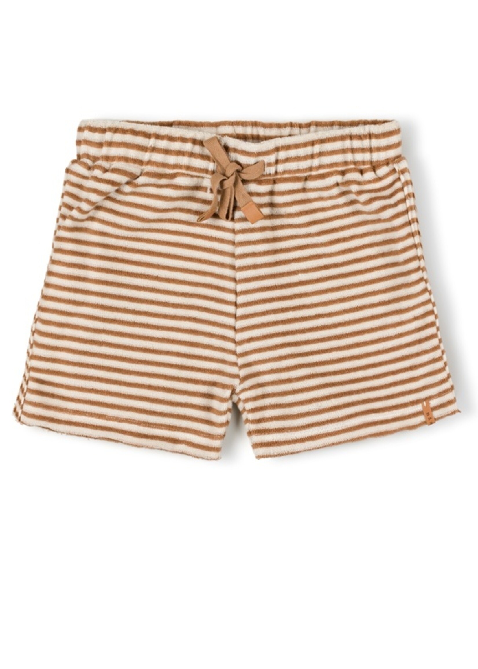Nixnut Basic short Biscuit stripe - Nixnut