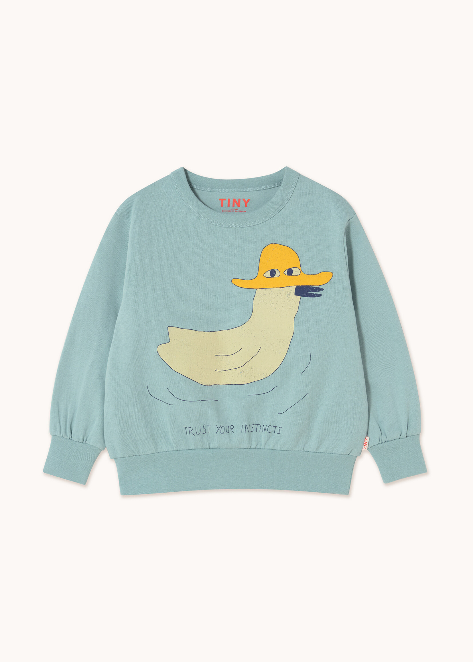 Tiny Cottons Duck graphic sweatshirt warm grey - Tiny Cottons