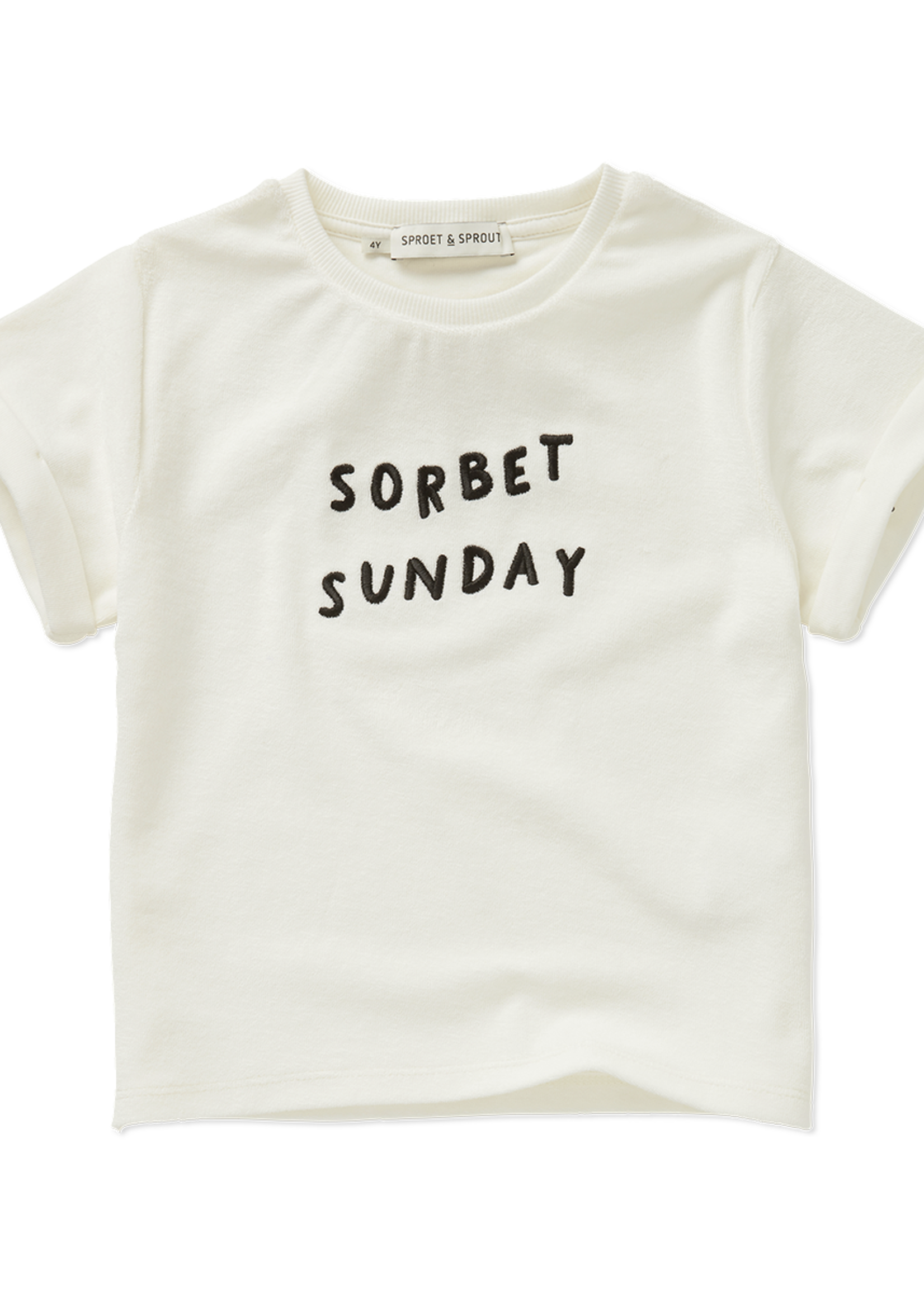 Sproet en Sprout Terry tshirt sorbet sunday Off white - Sproet en Sprout
