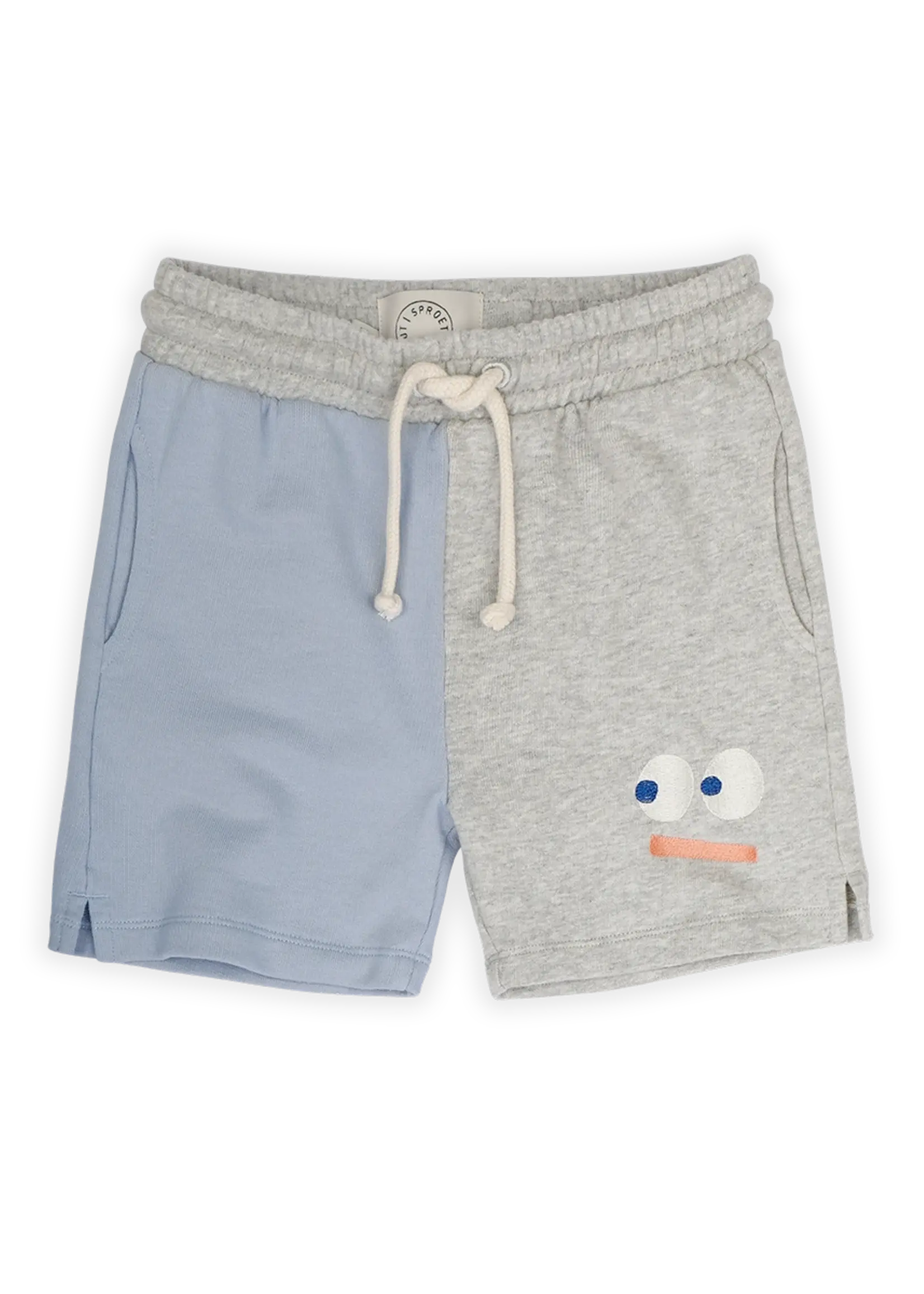 Sproet en Sprout Bermuda short colourblock Misty Blue - Sproet en Sprout