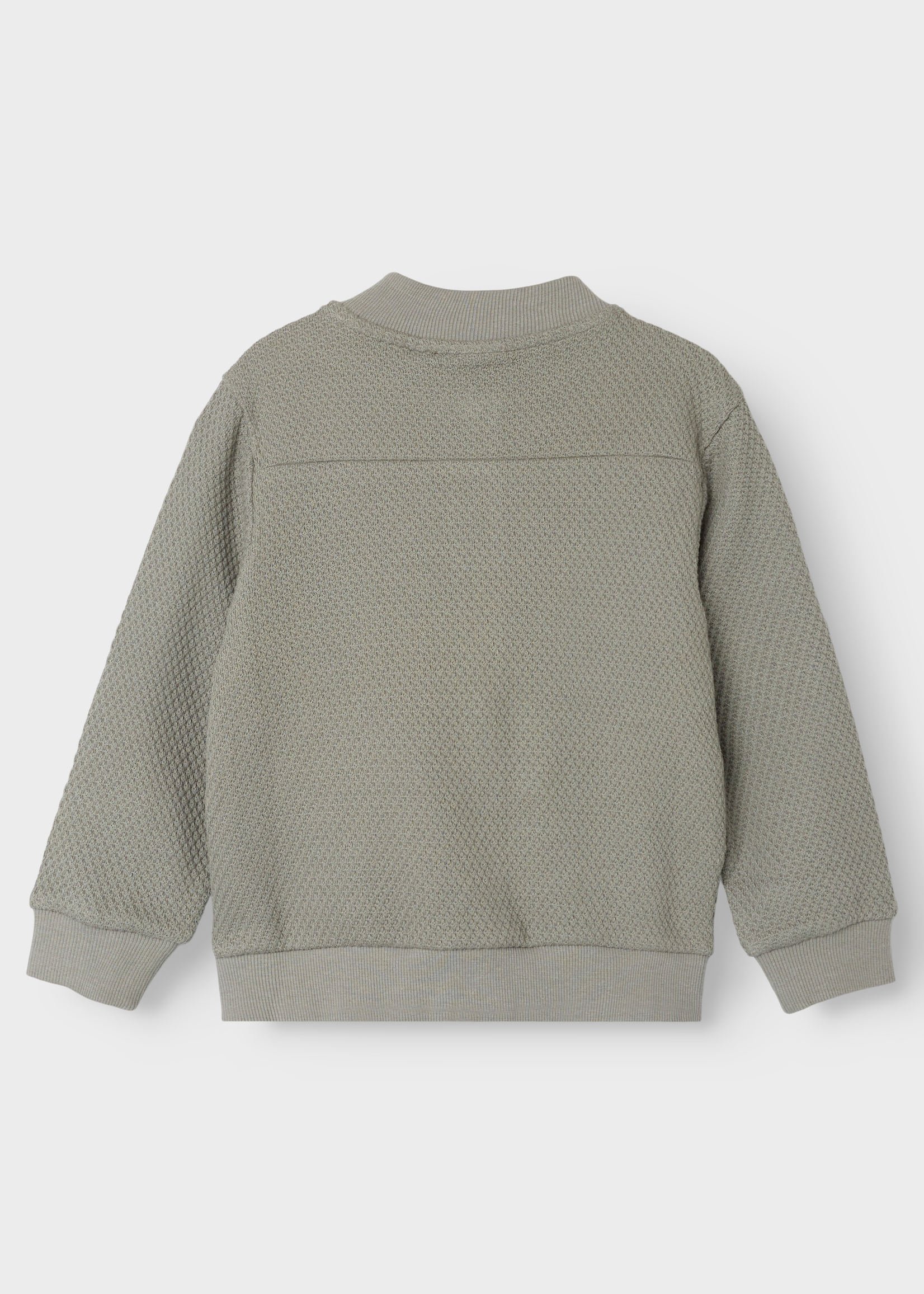 Lil Atelier Defne ls sweat cardigan | Forest fog - Lil Atelier