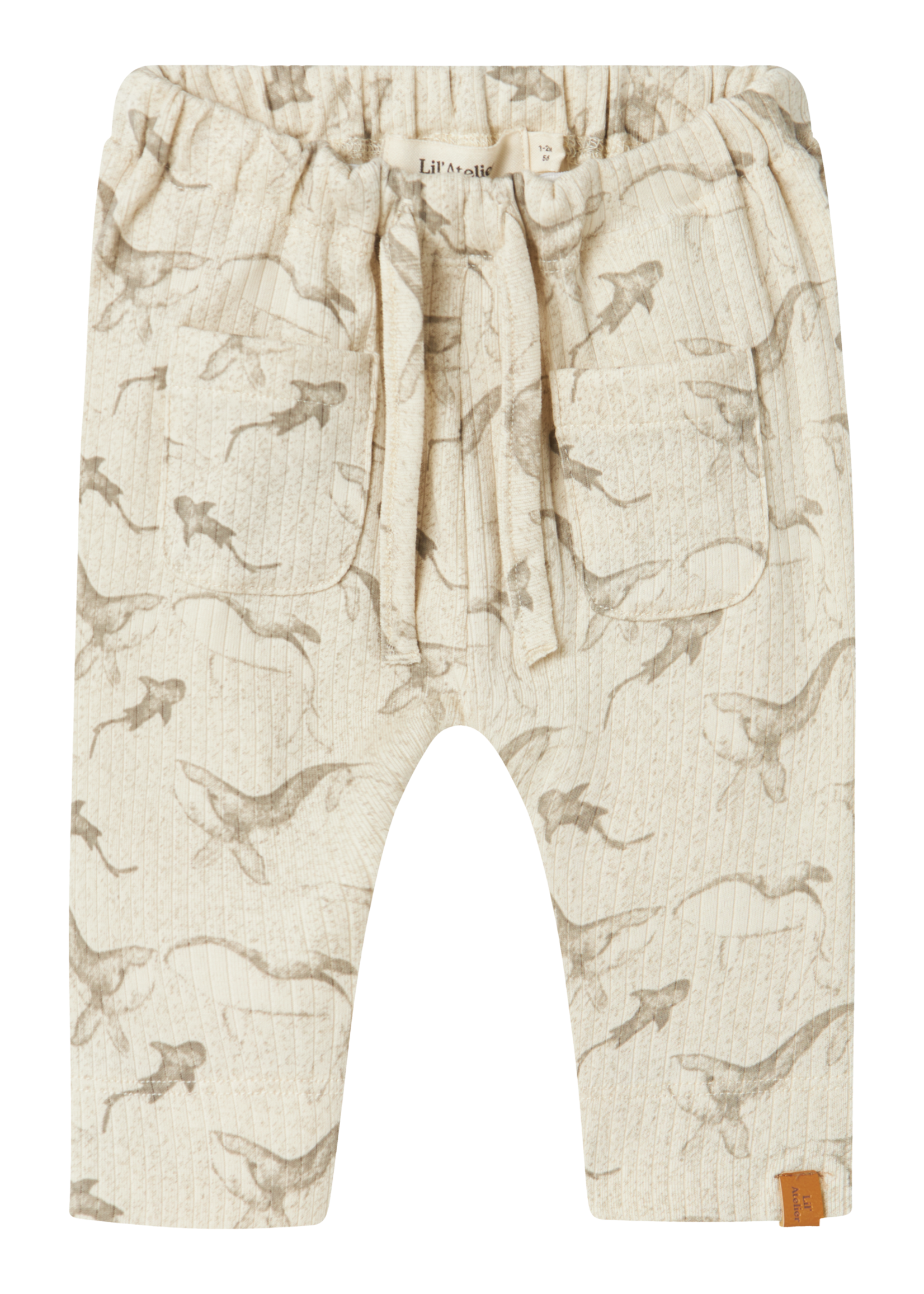 Lil Atelier Gio bop loose pants Turtledove - Lil Atelier