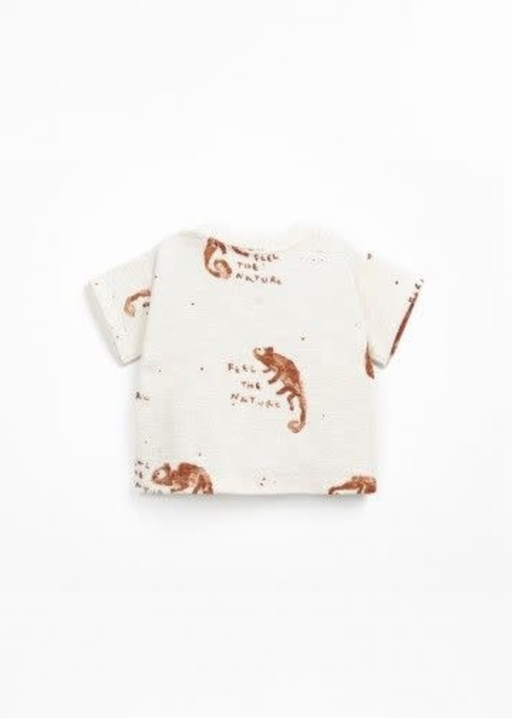 Play Up Printed rib tshirt Gres - Play up