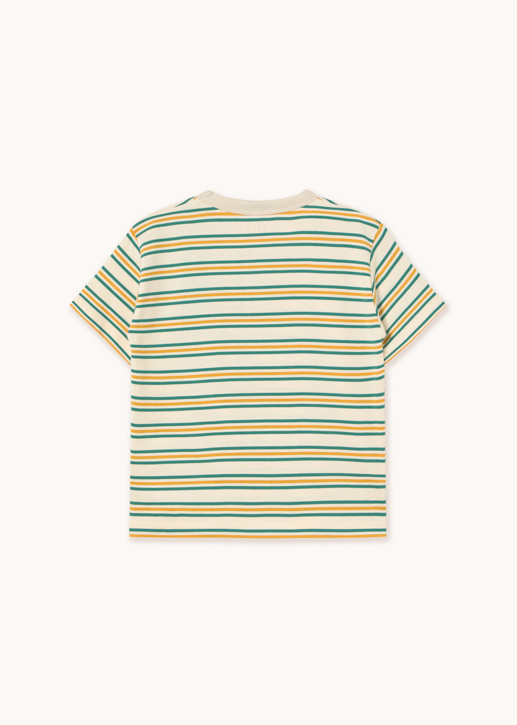 Tiny Cottons Stripes multicolor tee light cream - Tiny Cottons