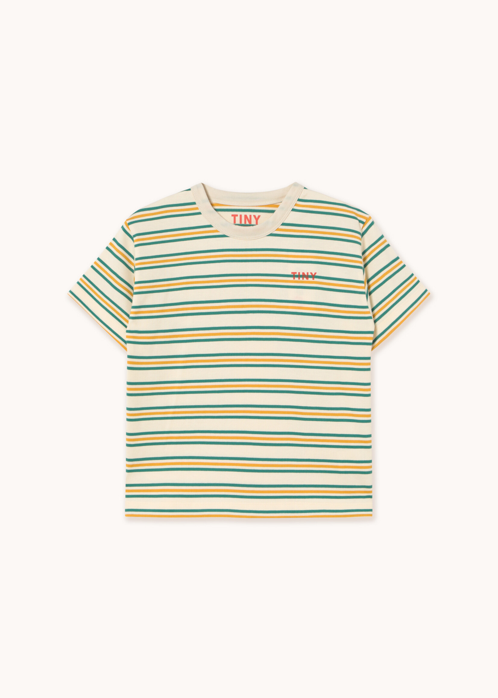Tiny Cottons Stripes multicolor tee light cream - Tiny Cottons
