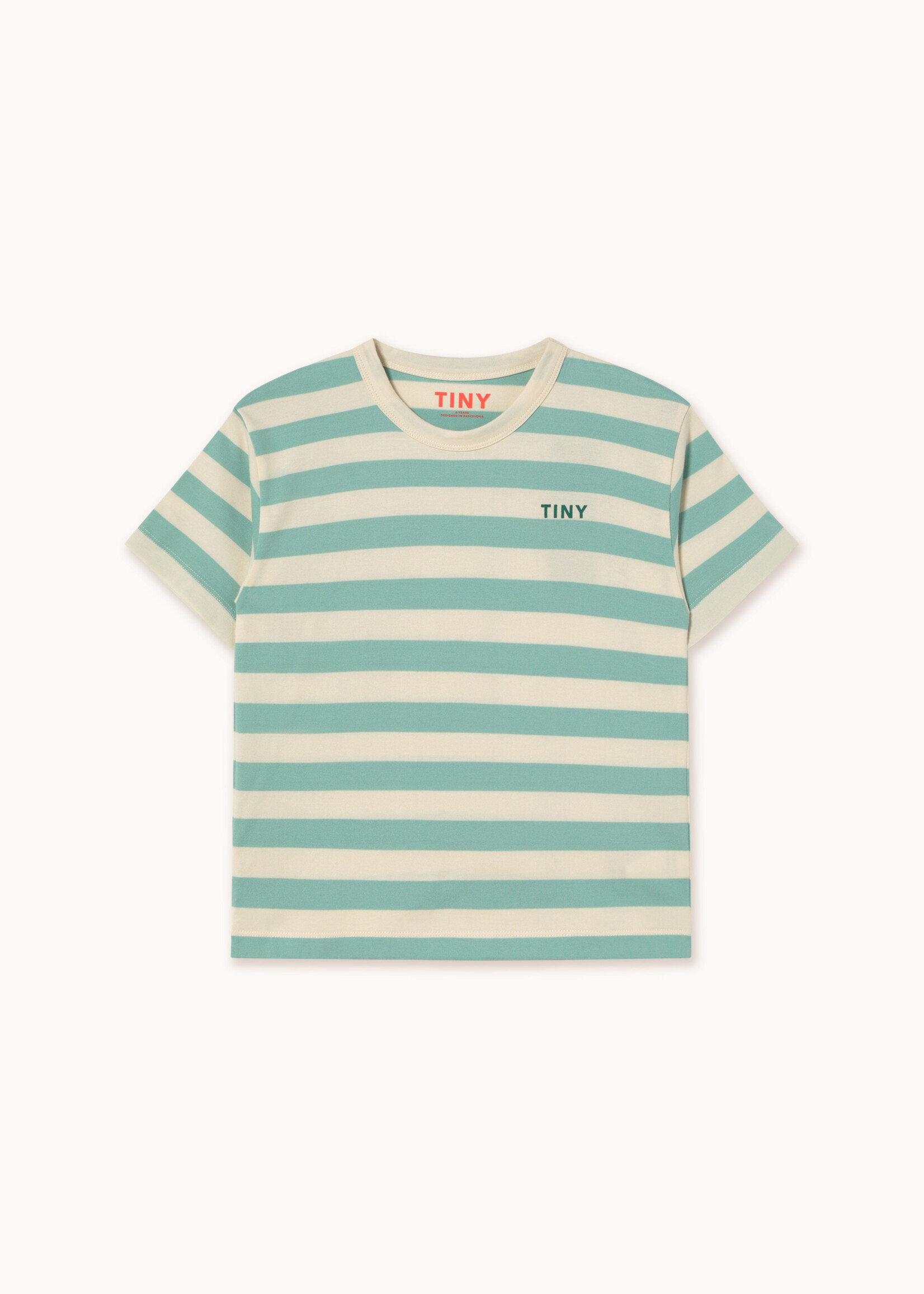 Tiny Cottons Striped tee Washed emerald - Tiny Cottons
