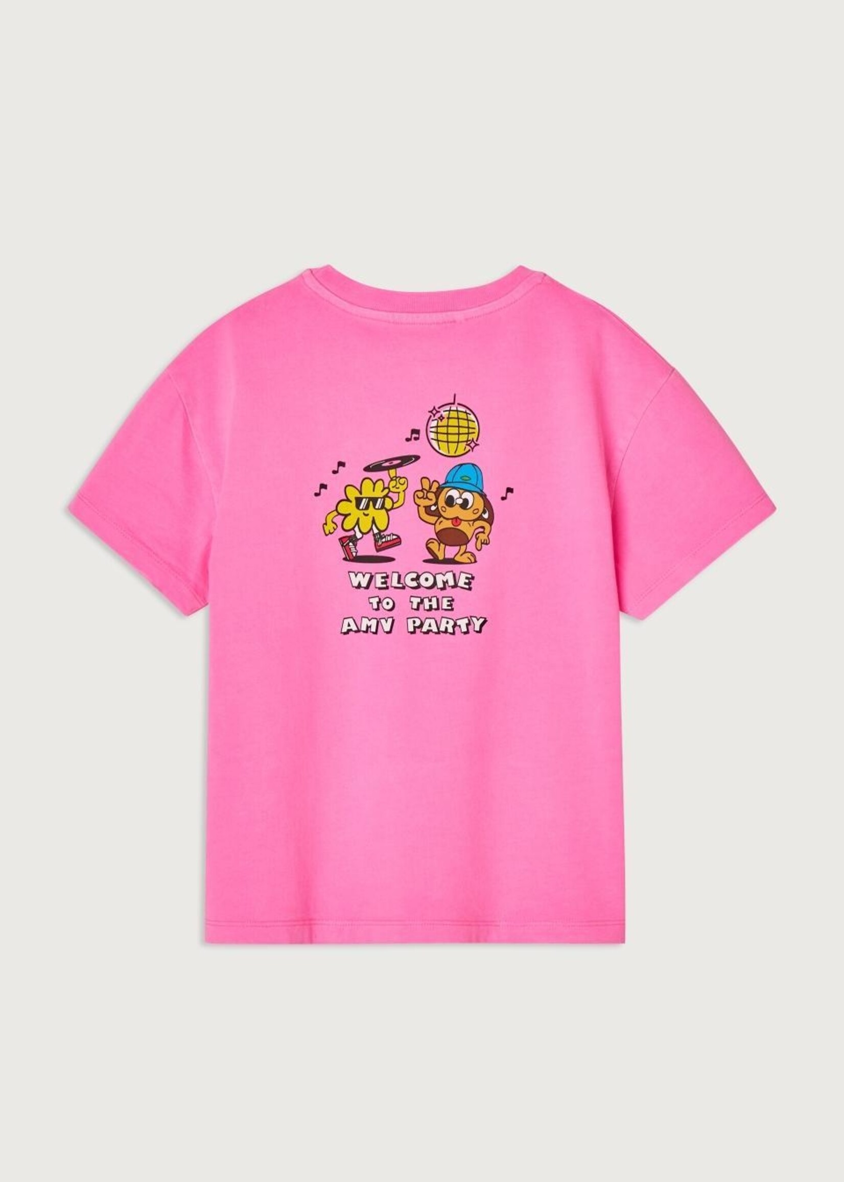 American Vintage Tshirt Fizvalley Fluo Pink - American Vintage