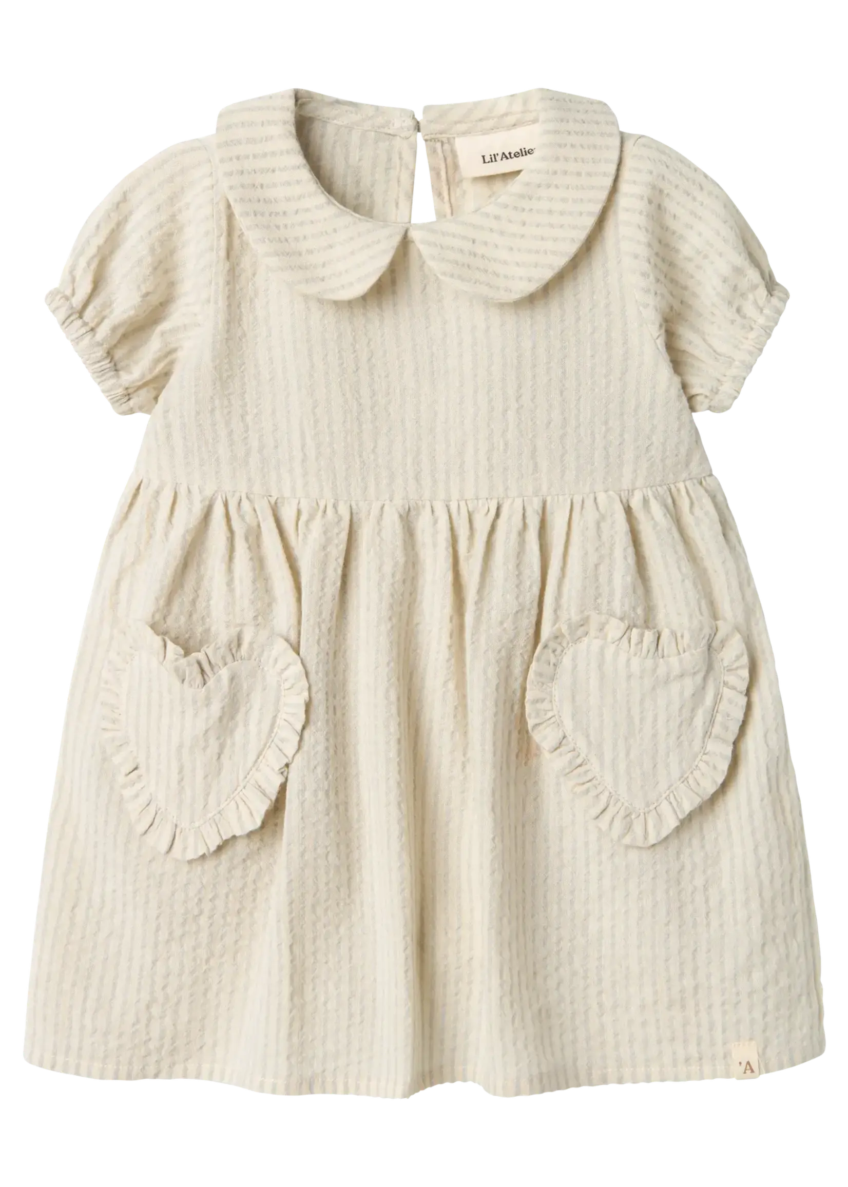Lil Atelier Folly ss loose body dress Vapor blue - Lil Atelier
