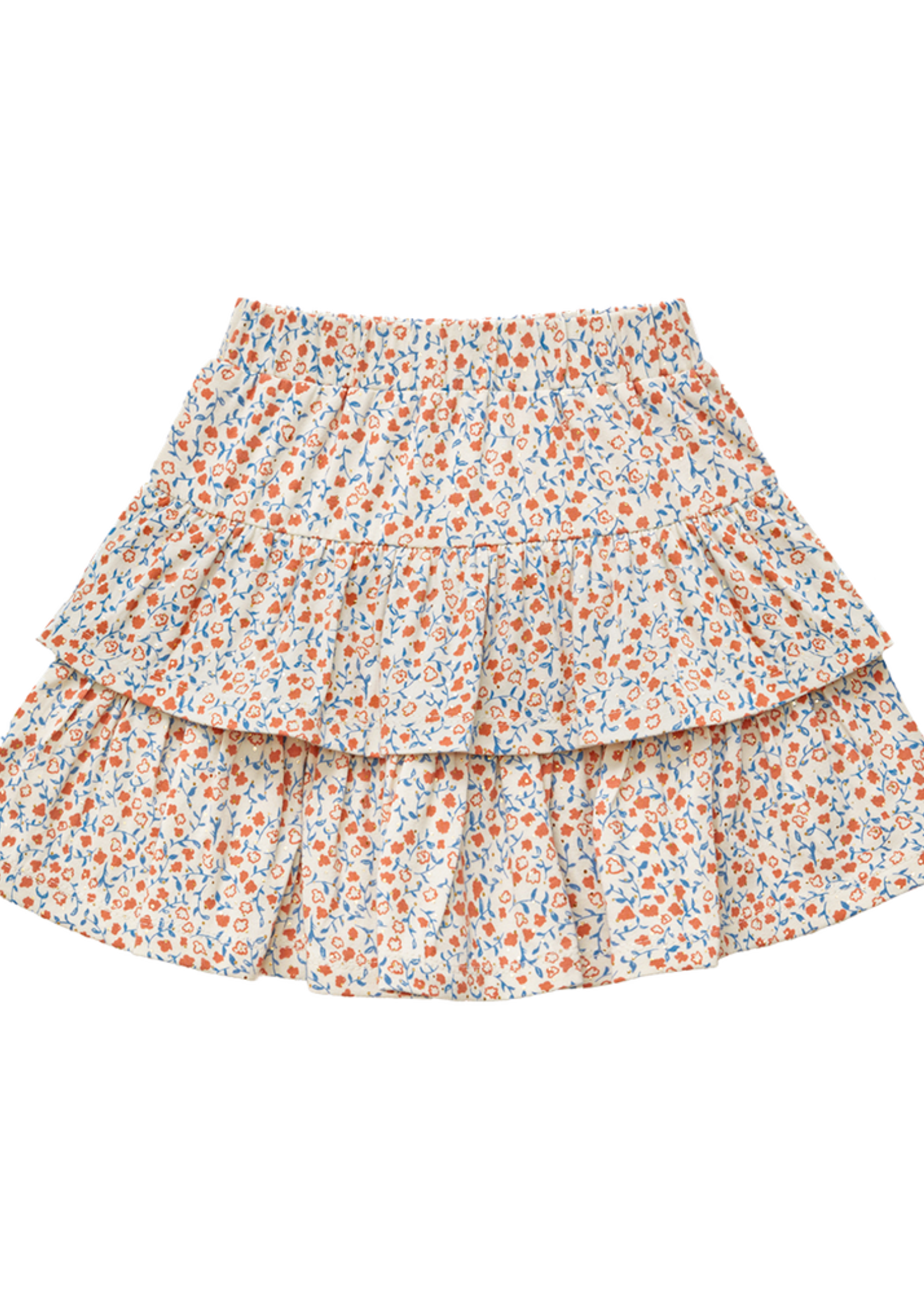 House of jamie Ruffled skirt Blush mini floral - House of Jamie
