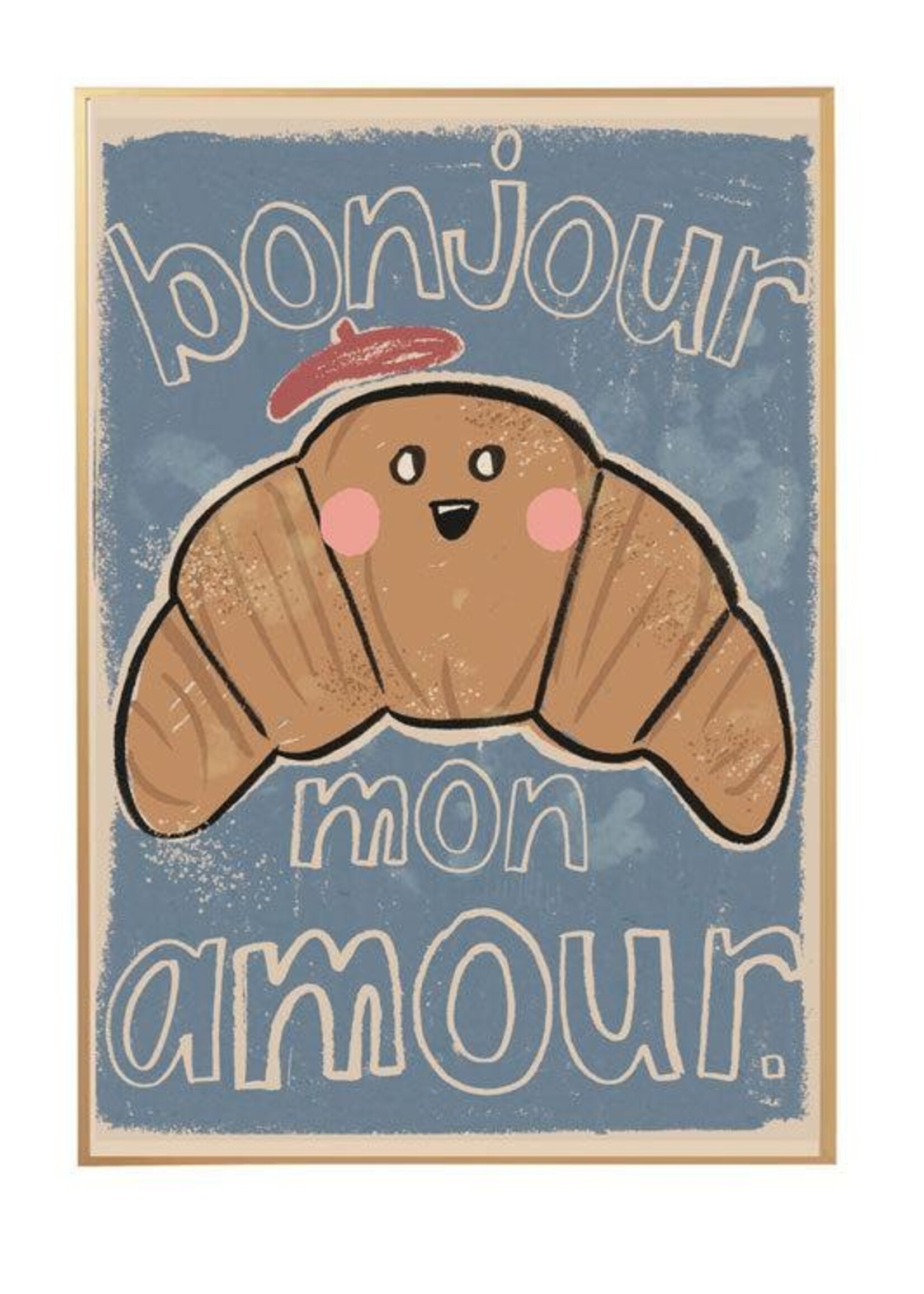 Studio Loco A3 poster Croissant - Studio Loco