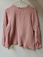 Huttelihut Blouse LS muslin Rose - Huttelihut
