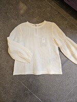 Huttelihut Blouse LS muslin Antique white - Huttelihut
