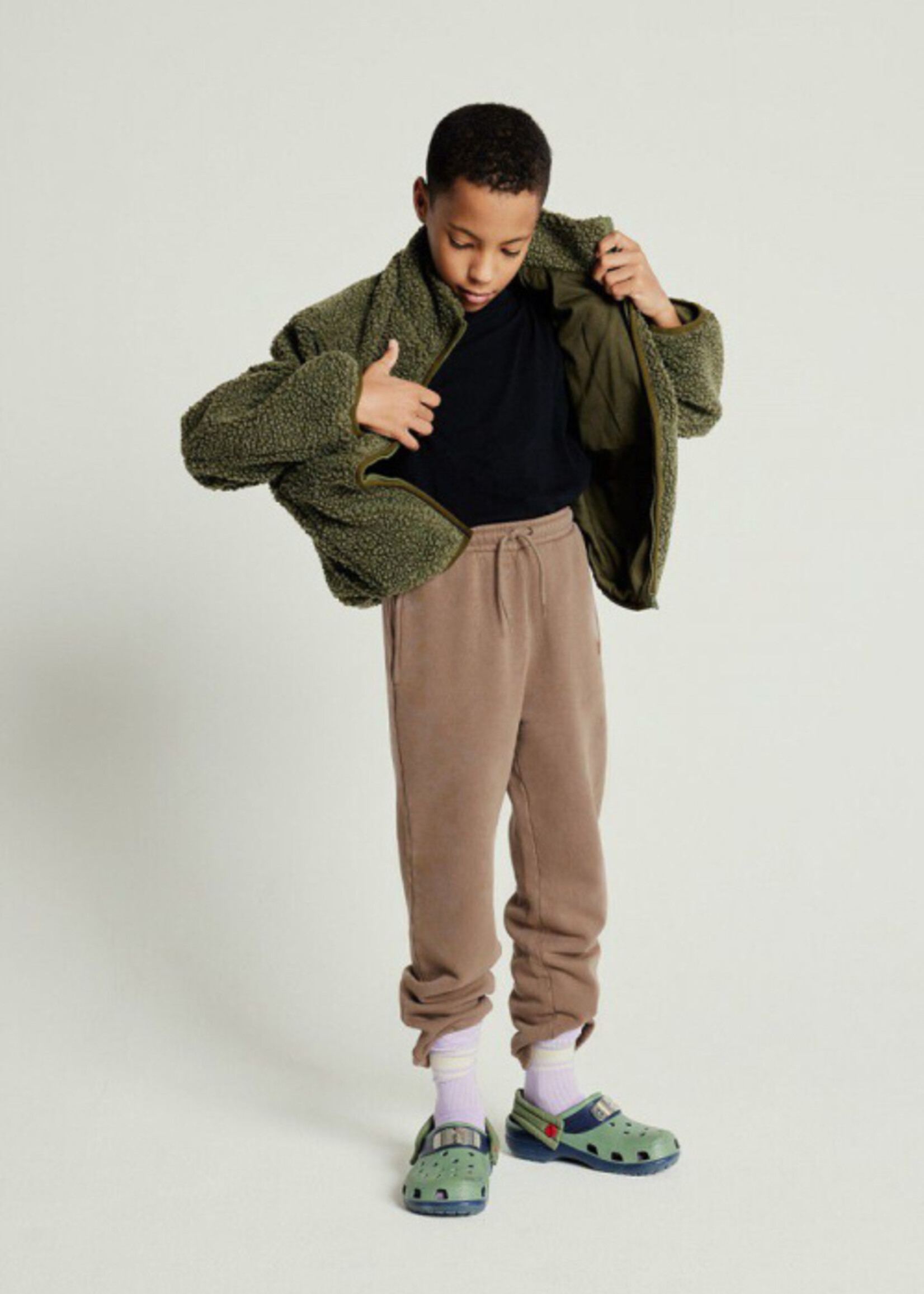 American Vintage Kids jacket hoktown Varan melange - American Vintage