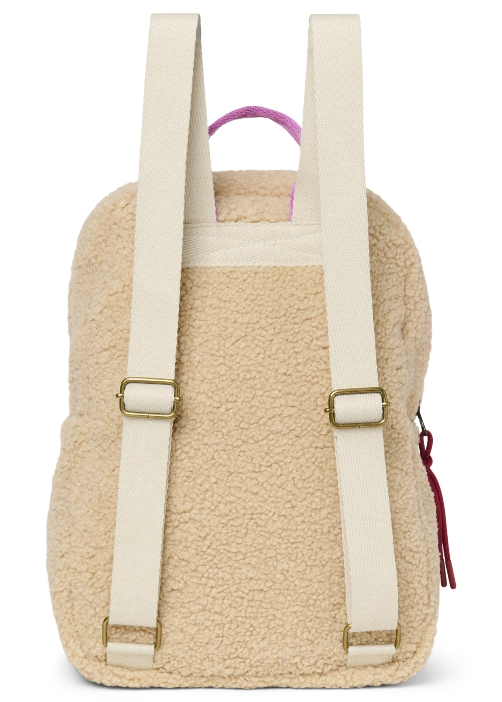 Studio Noos Ecru teddy Midi backpack Lilac - Studio Noos