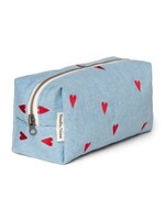 Studio Noos Denim hearts pouch - Studio Noos