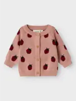 Lil Atelier Lulio knit card lil noos | Misty rose - Lil Atelier