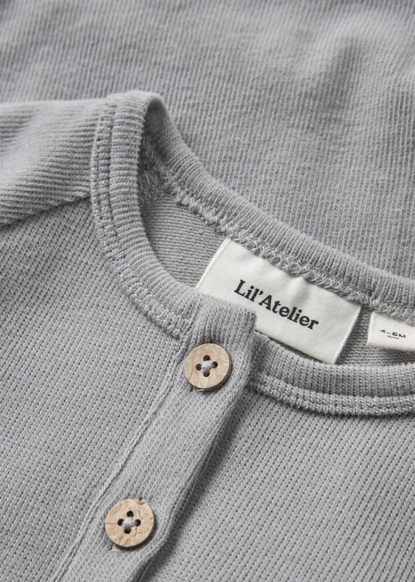Lil Atelier Luno Ls slim body | Ultimate grey - Lil Atelier
