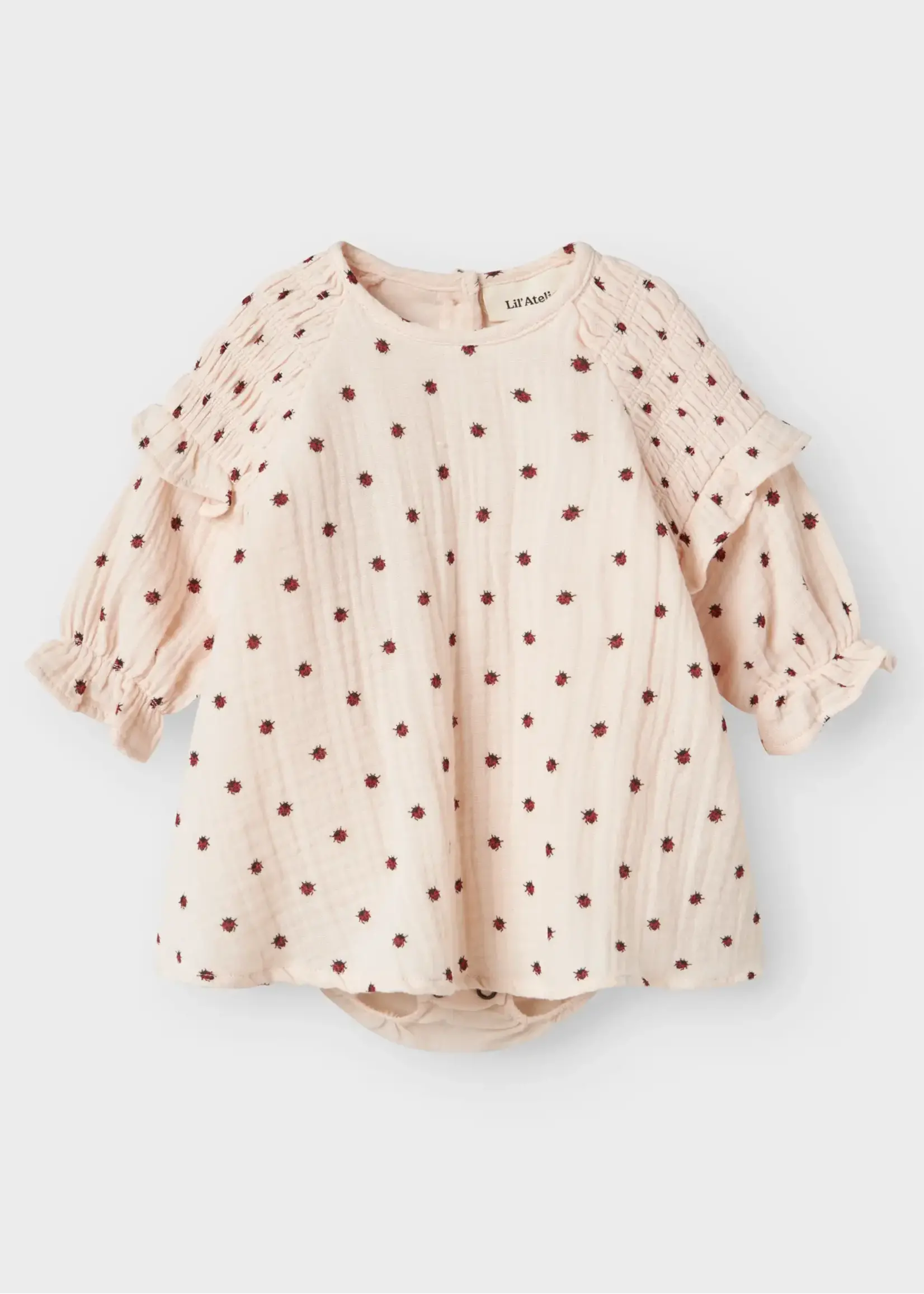 Lil Atelier Lilia LS loose shirt body | Silver peony - Lil Atelier