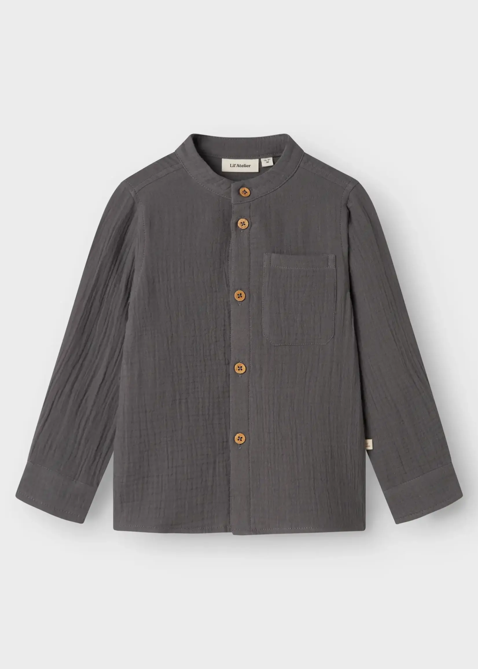 Lil Atelier Loros LS shirt Poppy seed - Lil Atelier