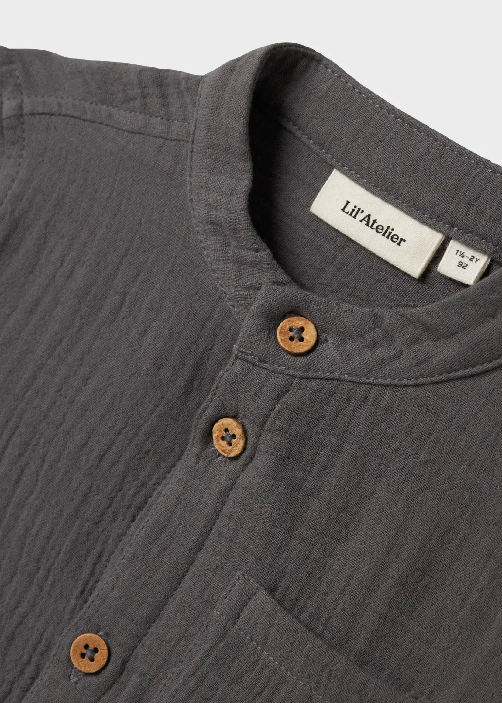 Lil Atelier Loros LS shirt Poppy seed - Lil Atelier