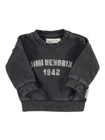 Piupiuchick Sweatshirt Faded Black Jimi Hendrix print - Piupiuchick