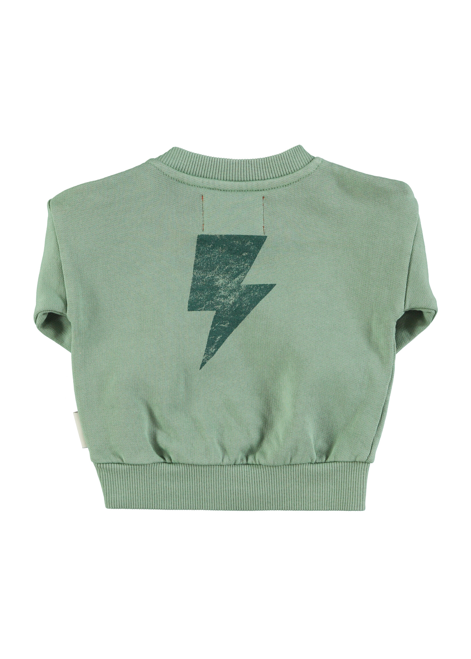 Piupiuchick Sweatshirt Green rock & roll print - Piupiuchick