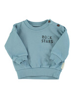 Piupiuchick Sweatshirt Blue rock stars print - Piupiuchick