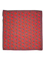 Piupiuchick Chiffon bandana Bordeaux Red apples allover - Piupiuchick