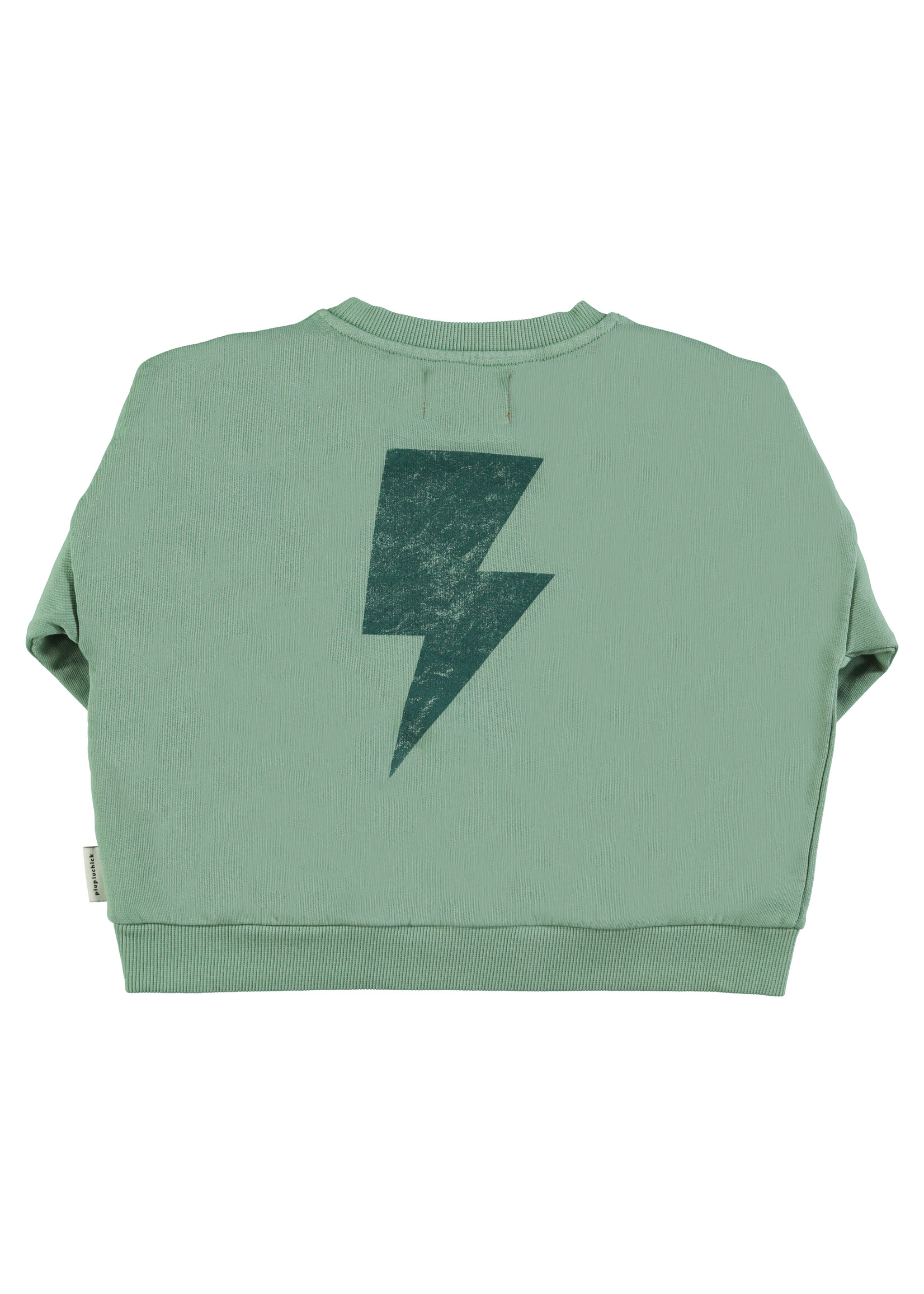 Piupiuchick Sweatshirt Green rock en roll print - Piupiuchick