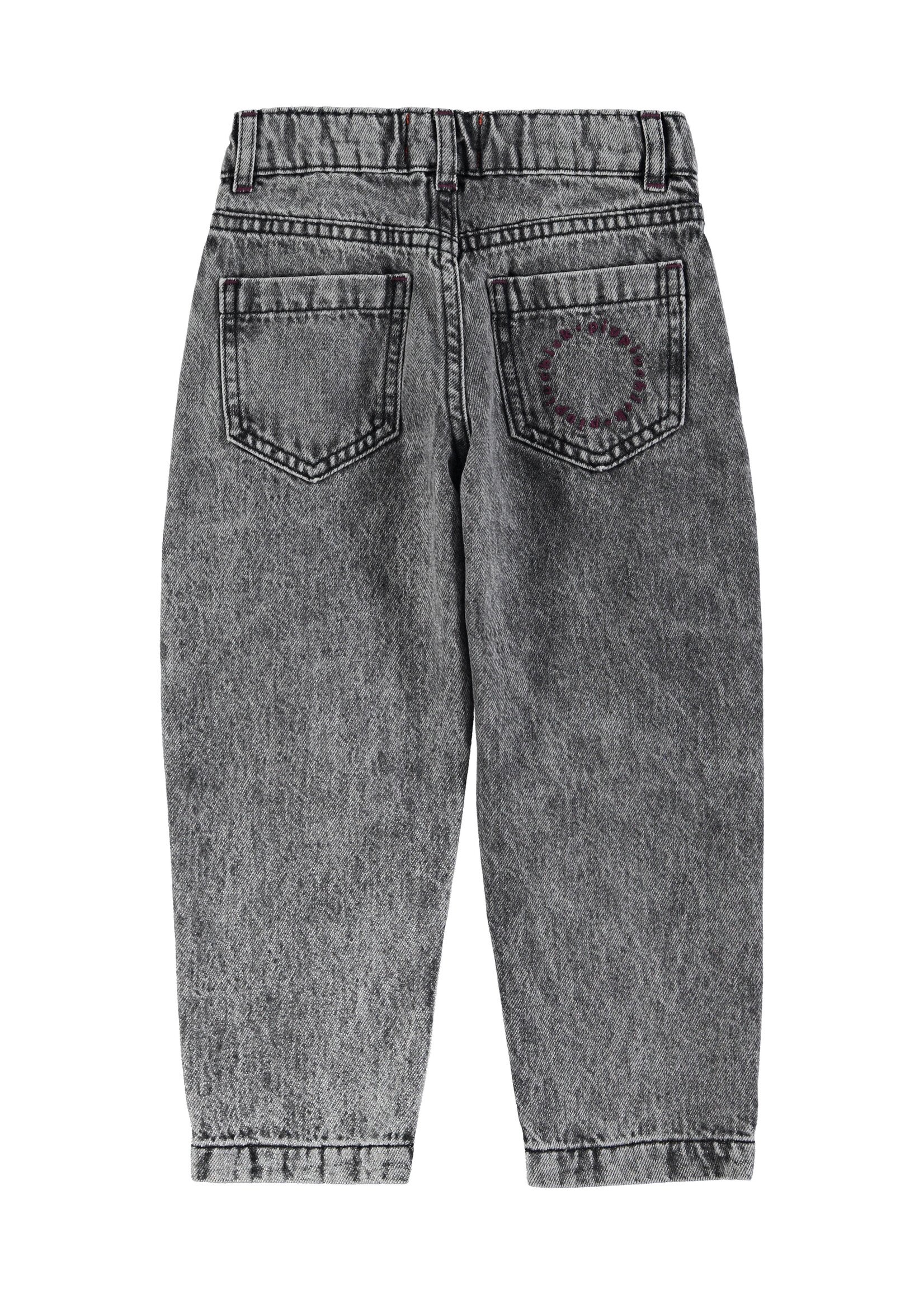 Piupiuchick Mom fit trousers Washed black denim - Piupiuchick