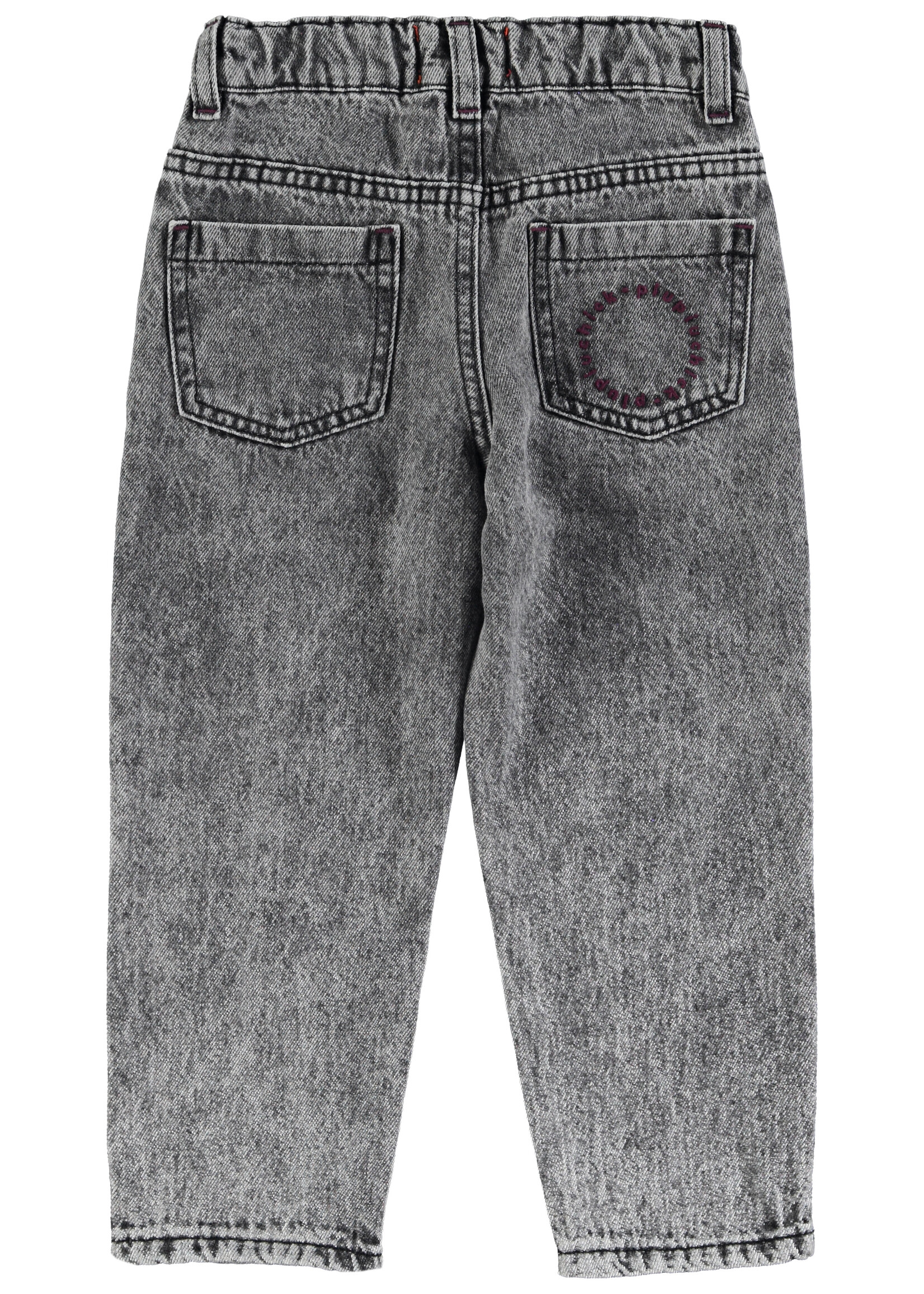 Piupiuchick Unisex trousers Washed black denim - Piupiuchick