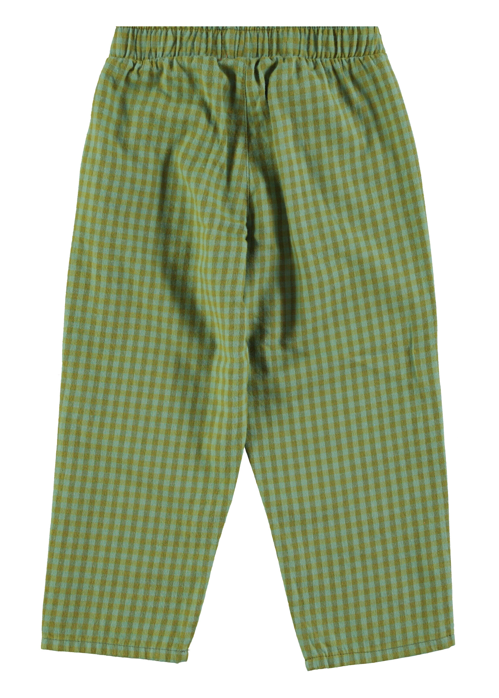 Piupiuchick Unisex trousers Green checkered - Piupiuchick
