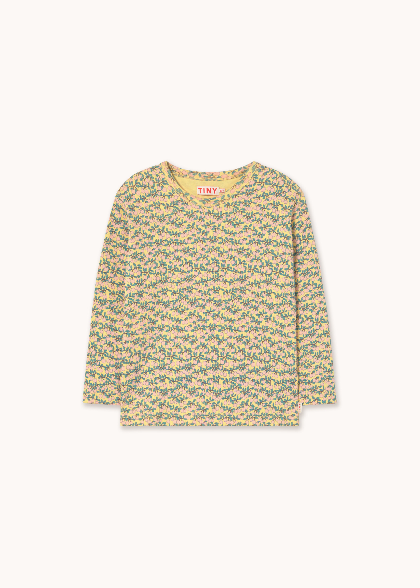 Tiny Cottons Mini apple rib tee Mellow Yellow - Tiny Cottons