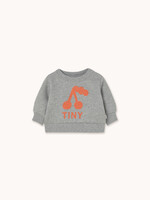 Tiny Cottons Cherry baby graphic sweatshirt Medium grey - Tiny Cottons