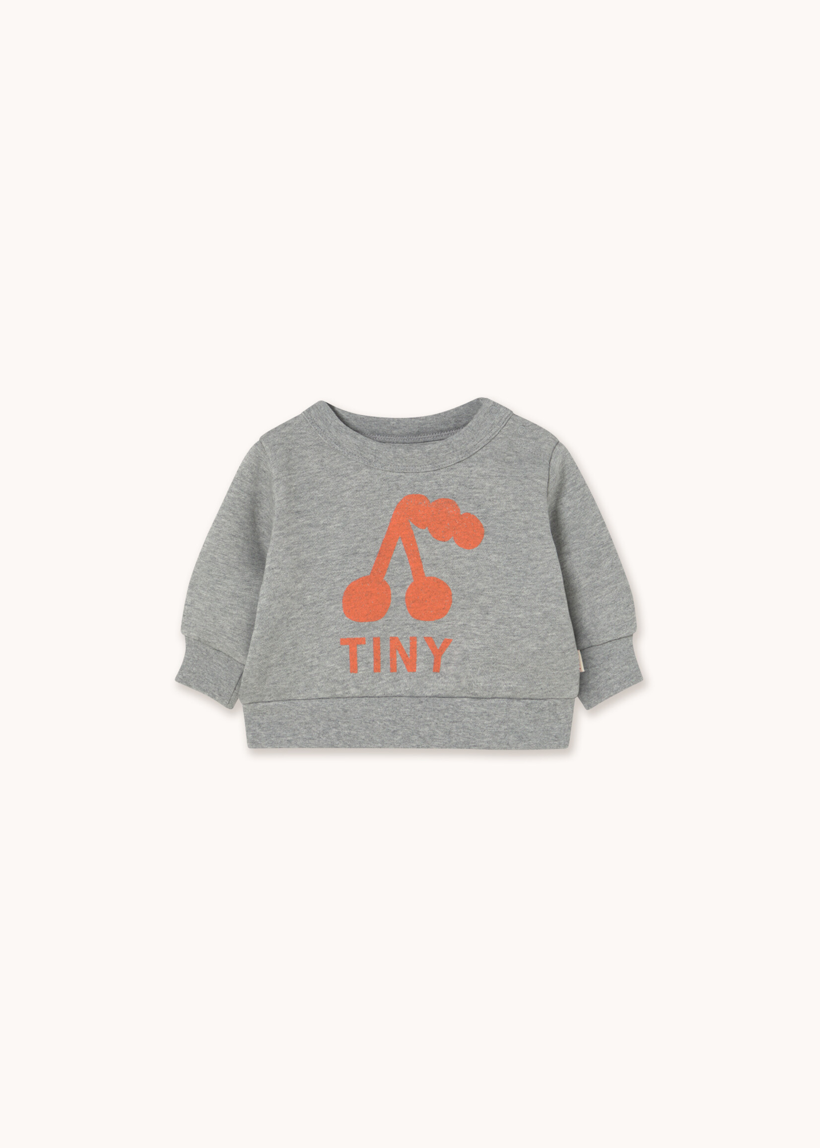 Tiny Cottons Cherry baby graphic sweatshirt Medium grey - Tiny Cottons