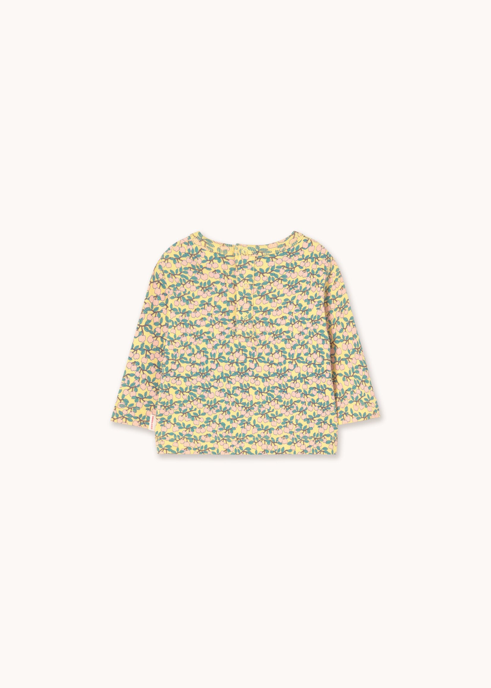 Tiny Cottons Mini apples rib baby tee  Mellow yellow - Tiny Cottons